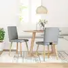 Image de vidaXL Chaises à manger lot de 2 gris clair tissu