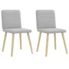 Image de vidaXL Chaises à Manger Lot de 2 Gris Nuage Tissu, Chaise, Chaise de Salon, Chaise d'accent, Chaise de Cuisine, siège de Salle à Manger