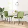 Image de vidaXL Chaises à manger lot de 2 Vert clair Velours