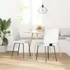 Image de vidaXL Chaises à manger lot de 2 blanc similicuir