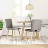 Image de vidaXL Chaises à manger lot de 2 taupe tissu