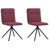 Image de vidaXL Chaises à Manger Lot de 2 Rouge Bordeaux Tissu, Chaise, Chaise de Salon, Chaise d'accent, Chaise de Cuisine, siège de Salle à Manger