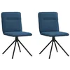 Image de vidaXL Chaises à Manger Lot de 2 Bleu Tissu, Chaise, Chaise de Salon, Chaise d'accent, Chaise de Cuisine, siège de Salle à Manger, Chaise d'appoint