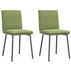 Image de vidaXL Chaises à Manger Lot de 2 Vert Clair Velours, Chaise, Chaise de Salon, Chaise d'accent, Chaise de Cuisine, siège de Salle à Manger