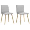 Image de vidaXL Chaises à Manger Lot de 2 Gris Nuage Tissu, Chaise, Chaise de Salon, Chaise d'accent, Chaise de Cuisine, siège de Salle à Manger