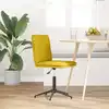 Image de vidaXL Chaise à manger Jaune Velours