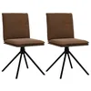 Image de vidaXL Chaise à Manger Marron Similicuir Daim, Chaise, Chaise de Salon, Chaise d'accent, Chaise de Cuisine, siège de Salle à Manger, Chaise d'appoint