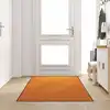 Image de vidaXL Tapis d'entrée Orange et Noir 120 x 250 cm Polyamide et PVC