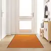 Image de vidaXL Tapis d'entrée Orange et Noir 120 x 400 cm Polyamide et PVC