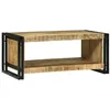 Image de vidaXL Table Basse Marron 90 x 50 x 38 cm Bois de Mangue Massif, Table Basse stylée, pièce maîtresse Moderne, déco Minimaliste Pratique et idéale pour Le Rangement à la Maison