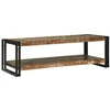 Image de vidaXL Table Basse Multicolore 120 x 50 x 38 cm Bois Recyclé Solide, Table Basse en Bois Moderne, Meuble Pratique, Robuste, Style épuré, Gain de Place pour la Maison