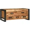 Image de vidaXL Table basse Marron 90 x 50 x 38 cm Bois d'Acacia Massif