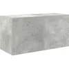 Image de Armoire murale de bain gris béton 60x25x30 cm bois d ingénierie