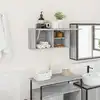 Image de vidaXL Armoire murale de bain sonoma gris 60x25x30cm bois d'ingénierie