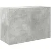 Image de vidaXL Armoire Murale de Bain Gris béton 60x25x40 cm Bois d'ingénierie, Placard Mural de Salle de Bain, Armoire Murale pour Salle de Bain, Rangement Mural de Salle de Bain