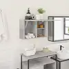 Image de vidaXL Armoire murale de bain gris béton 60x25x40 cm bois d'ingénierie