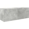 Image de Armoire murale de bain gris béton 80x25x30 cm bois d ingénierie