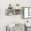 Image de vidaXL Armoire murale de bain gris béton 80x25x30 cm bois d'ingénierie