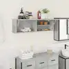 Image de vidaXL Armoire murale de bain gris béton 100x25x30cm bois d'ingénierie