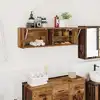 Image de vidaXL Armoire murale de bain vieux bois 100x25x30cm bois d'ingénierie