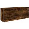 Image de Armoire murale de bain chêne fumé 100x25x40cm bois d ingénierie