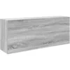 Image de Armoire murale de bain sonoma gris 100x25x40 cm bois ingénierie