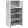 Image de vidaXL Bureau de réception Sonoma Gris 55x50x103,5 cm Bois ingénierie, comptoir de réception, réception de Salon, comptoir de Bar de réception