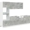 Image de Ensemble de meubles de salle de bain 7 pcs Lyon gris béton