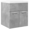 Image de vidaXL Ensemble de Meubles de Salle de Bain 2 pcs Gris béton