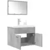 Image de vidaXL Ensemble de meubles de salle de bain 3 pcs gris béton