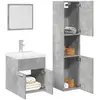 Image de vidaXL Ensemble de meubles de salle de bain 3 pcs gris béton