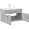 Image de vidaXL Armoire lavabo de salle de bain avec bassin intégré et robinet