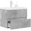 Image de vidaXL Ensemble de meubles de salle de bain 2 pcs gris béton