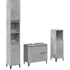 Image de vidaXL Ensemble de Meubles de Salle de Bain 3 pcs Gris béton
