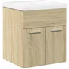 Image de vidaXL Ensemble de Meubles de Salle de Bain 2 pcs chêne Sonoma