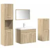 Image de vidaXL Ensemble de Meubles de Salle de Bain 5 pcs chêne Sonoma