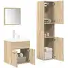 Image de vidaXL Ensemble de meubles de salle de bain 4 pcs chêne sonoma