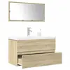 Image de vidaXL Ensemble de meubles de salle de bain 3 pcs chêne sonoma