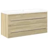 Image de vidaXL Ensemble de Meubles de Salle de Bain 2 pcs chêne Sonoma