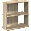 Image de vidaXL Bibliothèque à 3 Niveaux chêne Sonoma 60x30x60 cm, étagère, étagère à Livres, étagère de Rangement, Armoire de Rangement, Support à Livres