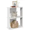 Image de vidaXL Bibliothèque à 3 niveaux blanc 60x30x80 cm bois d'ingénierie