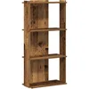 Image de vidaXL Bibliothèque à 3 Niveaux Vieux Bois 60x30x120cm Bois ingénierie