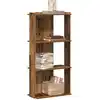 Image de vidaXL Bibliothèque à 3 niveaux vieux bois 60x30x120cm bois ingénierie