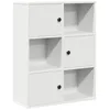 Image de vidaXL Bibliothèque Blanc 60x24x76,5 cm Bois d'ingénierie, étagère à Livres, Support de Rangement, Support à Livres, Armoire de Rangement