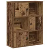 Image de vidaXL Bibliothèque Vieux Bois 60x24x76,5 cm Bois d'ingénierie, étagère à Livres, Support de Rangement, Support à Livres, Armoire de Rangement