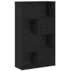 Image de vidaXL Bibliothèque chêne Noir 60x24x101,5 cm Bois d'ingénierie, étagère à Livres, Support de Rangement, Support à Livres, Armoire de Rangement