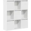 Image de vidaXL Bibliothèque Blanc 89x24x101,5 cm Bois d'ingénierie, étagère à Livres, Support de Rangement, Support à Livres, Armoire de Rangement