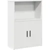 Image de vidaXL Bibliothèque Blanc 60x24x85 cm Bois d'ingénierie, étagère à Livres, Support de Rangement, Support à Livres, Armoire de Rangement