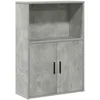 Image de vidaXL Bibliothèque Gris béton 60x24x85 cm Bois d'ingénierie, étagère à Livres, Support de Rangement, Support à Livres, Armoire de Rangement