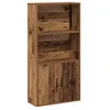 Image de vidaXL Bibliothèque Vieux Bois 60x24x120 cm Bois d'ingénierie, étagère à Livres, Support de Rangement, Support à Livres, Armoire de Rangement